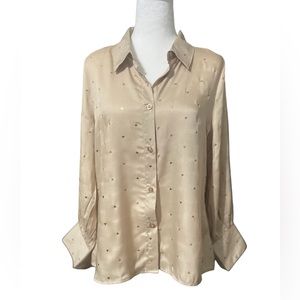 NWT Alex & Parker women’s blouse, color Gold Size Medium.
